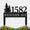 Yard Stake Metal Address Sign With Pine Tree Custom Number And Place, Pine Tree Metal Lawn Address Sign - Amazing Metal Sign