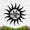 Custom Monogram Metal Sign With Sun, Personalized Sun Metal Sign Custom Letter And Last Name Family Name