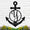 Personalized Anchor Monogram Metal Sign Custom Letter, Monogram Anchor Metal Sign Initials For Decoration